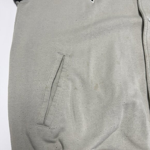 Vintage Famous Stars & Straps Hoodie Sweatshirt Mens XL 27x29 Y2K Gray Snap - Picture 8 of 16